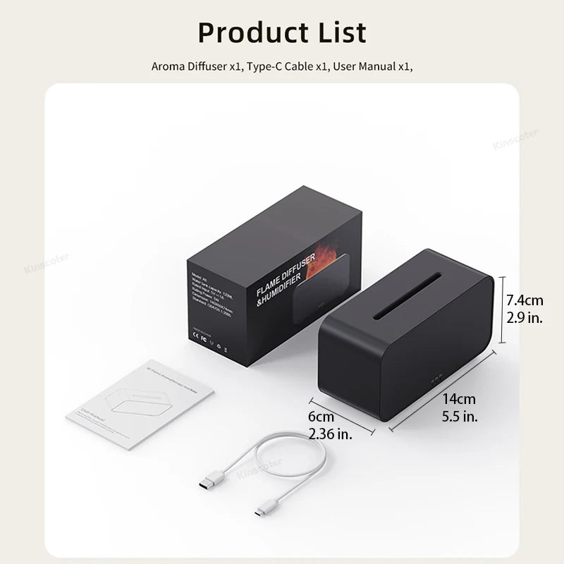 Flame Effect Aroma Diffuser